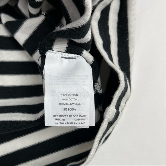 J crew Ruffle-sleeve T-shirt in stripe size XS - Picture 7 of 7